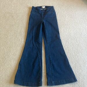 Anthropologie Pilcro wide flare pull on jeans-28